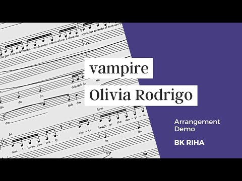 Vampire by Olivia Rodrigo (SATB & lead)